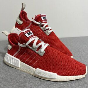 Adidas NMD R1 Red Running Shoes Mens Size 11 1/2 Sneakers BD7897